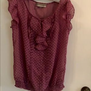 🦋Purple Polka Dot Top